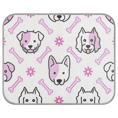aidingzhi Kühlende Haustierbettdecke mit Cartoon-Hundeköpfen und Knochen, einfache Linie, kühlende Katzendecke für Kaninchen, Schlafutensilien, 56 x 70 cm aidingzhi Kühlende Haustierbettdecke mit Cartoon-Hundeköpfen und Knochen, einfache Linie, kühlende Katzendecke für Kaninchen, Schlafutensilien, 56 x 70 cm von aidingzhi
