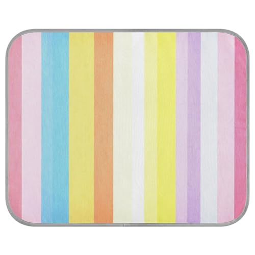 aidingzhi Kühlende Hundedecke, Regenbogenfarben, Kühldecke für Hunde für Kätzchen, bequem, 56 x 70 cm von aidingzhi