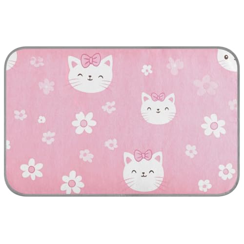 aidingzhi Kühlendes Haustierbett mit niedlichem Cartoon-Katzen-Blumenmuster, Pfirsichfarben, kühlende Decken für Outdoor-Katzen für Tiere, Outdoor-Essentials 60 x 97 cm aidingzhi Kühlendes Haustierbett mit niedlichem Cartoon-Katzen-Blumenmuster, Pfirsichfarben, kühlende Decken für Outdoor-Katzen für Tiere, Outdoor-Essentials 60 x 97 cm von aidingzhi