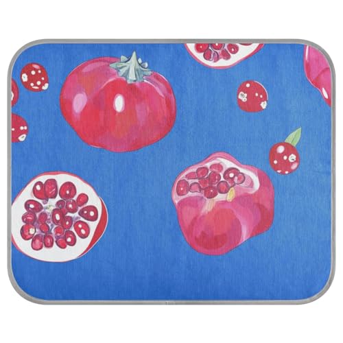 aidingzhi Kühlendes Katzenbett mit Cartoon-Früchten, königsblau, kühlendes Katzenbett für draußen, zum Schlafen von Hunden, tragbar, 56 x 70 cm von aidingzhi