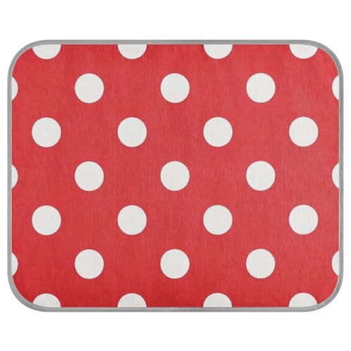 aidingzhi Kühlendes Katzenbett mit Cartoon-Punkten, für draußen, weich, 56 x 70 cm, Rot aidingzhi Kühlendes Katzenbett mit Cartoon-Punkten, für draußen, weich, 56 x 70 cm, Rot von aidingzhi