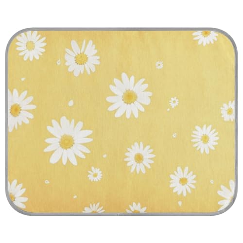 aidingzhi Kühlkissen für Hunde, Gänseblümchen, einfache Blumen, faltbar, 56 x 70 cm, Gelb aidingzhi Kühlkissen für Hunde, Gänseblümchen, einfache Blumen, faltbar, 56 x 70 cm, Gelb von aidingzhi