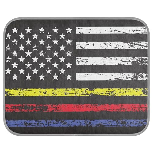 aidingzhi Kühlkissen für Katzen, Motiv: Flagge der Vereinigten Staaten von Amerika, mit blau-roter USA-Flagge, 56 x 70 cm von aidingzhi