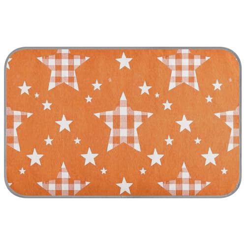 aidingzhi Kühlkissen für den Außenbereich, Karomuster, Karomuster, kühlendes Bett für Outdoor-Katzen, zum Schlafen, waschbar, 60 x 97 cm, Orange aidingzhi Kühlkissen für den Außenbereich, Karomuster, Karomuster, kühlendes Bett für Outdoor-Katzen, zum Schlafen, waschbar, 60 x 97 cm, Orange von aidingzhi
