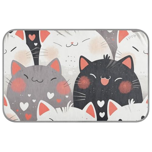 aidingzhi Kühlkissen für den Außenbereich, Motiv: niedliche Cartoon-Katzen, kühlende Betten für Katzen, für Kaninchen, gemütlich, schlafend, nicht elektrisch, 60 x 97 cm aidingzhi Kühlkissen für den Außenbereich, Motiv: niedliche Cartoon-Katzen, kühlende Betten für Katzen, für Kaninchen, gemütlich, schlafend, nicht elektrisch, 60 x 97 cm von aidingzhi