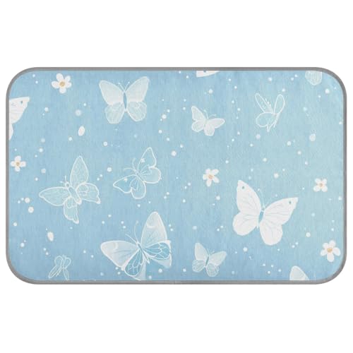 aidingzhi Kühlmatte für Hunde, Motiv: Schmetterling, für Hunde, Kaninchen, Outdoor, tragbar, 60 x 97 cm von aidingzhi