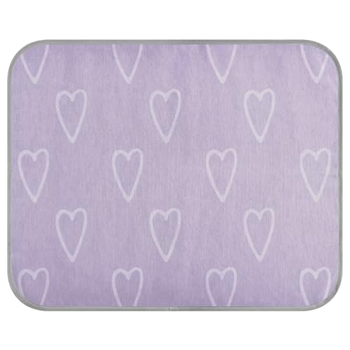 aidingzhi Kühlmatte für Hunde, abstrakte Herzform, gezeichnete, kräftige Linien, Violett, Kühlmatte für Katzen, Outdoor, für Kaninchen, Outdoor, sicher, 56 x 70 cm aidingzhi Kühlmatte für Hunde, abstrakte Herzform, gezeichnete, kräftige Linien, Violett, Kühlmatte für Katzen, Outdoor, für Kaninchen, Outdoor, sicher, 56 x 70 cm von aidingzhi