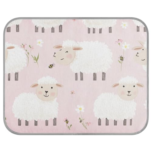 aidingzhi Kühlmatte für Katzen, Cartoon-Schaf, wasserdicht, 56 x 70 cm, Rosa aidingzhi Kühlmatte für Katzen, Cartoon-Schaf, wasserdicht, 56 x 70 cm, Rosa von aidingzhi