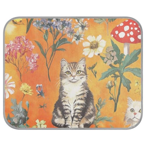 aidingzhi Mighty Manx Kühlkissen für Katzen, für Kätzchen, Reisen, waschbar, 56 x 70 cm, Orange aidingzhi Mighty Manx Kühlkissen für Katzen, für Kätzchen, Reisen, waschbar, 56 x 70 cm, Orange von aidingzhi