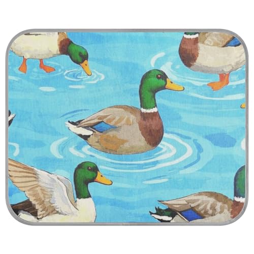 aidingzhi Nette Tier Teal Ente Bunte Haustiere Kühlung Outdoor pet Bett für Welpen Reise Rutschfeste 22 × 27,6 zoll aidingzhi Nette Tier Teal Ente Bunte Haustiere Kühlung Outdoor pet Bett für Welpen Reise Rutschfeste 22 × 27,6 zoll von aidingzhi