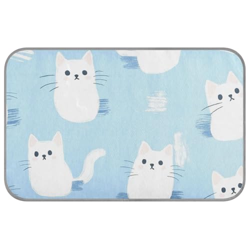 aidingzhi Niedliche Katze, Kühlmatte für Katzen, zum Schlafen, kabellos, 60 x 97 cm, Hellblau von aidingzhi