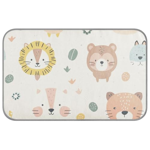 aidingzhi Niedliche Tiergesichter halten Hunde im Sommer kühl, kühlendes Bett für draußen, für Kaninchen, drinnen, kabellos, 60 x 97 cm von aidingzhi