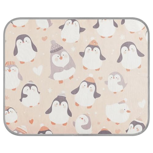 aidingzhi Niedliches Pfirsich-Pinguin-Haustier-Kühlkissen, kühlendes Outdoor-Katzenbett für Kätzchen, zum Schlafen, einzigartig, 56 x 70 cm von aidingzhi