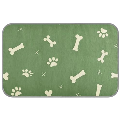 aidingzhi Paw Prints Kühlmatten für Hunde Extra Kühlung Waschbar Katzenbett für Hamster Reise Faltbare 23,6 × 38,6 cm von aidingzhi