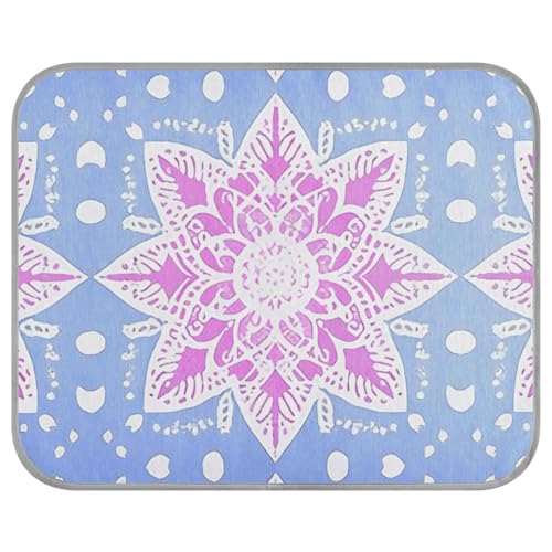 aidingzhi Selbstkühlende Matte für Hunde, Boho-Stil, violett-blaues Muster, kühlende Decke für Katzen, Schwein, draußen, bequem, 56 x 70 cm aidingzhi Selbstkühlende Matte für Hunde, Boho-Stil, violett-blaues Muster, kühlende Decke für Katzen, Schwein, draußen, bequem, 56 x 70 cm von aidingzhi