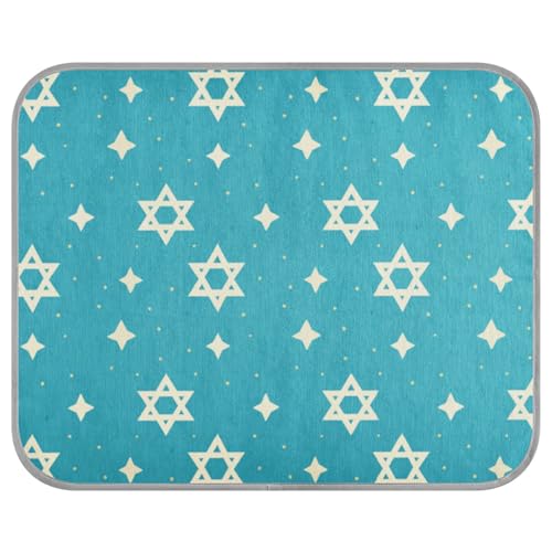 aidingzhi Star of David Kühlmatte für Hunde, kühlende Katzendecken für drinnen und draußen, nicht elektrisch, 56 x 70 cm, Blau aidingzhi Star of David Kühlmatte für Hunde, kühlende Katzendecken für drinnen und draußen, nicht elektrisch, 56 x 70 cm, Blau von aidingzhi