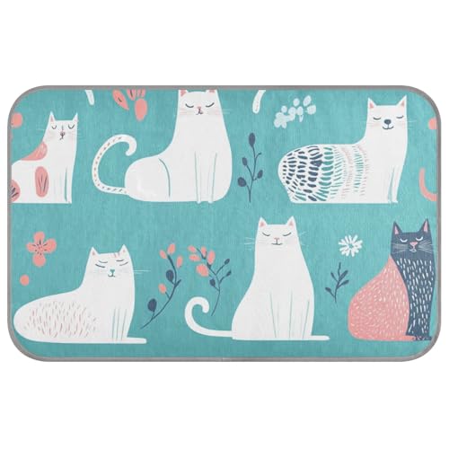 aidingzhi Sweet American Curlcats Kühldecke, kühlend, waschbar, Katzenbett für Kaninchen, Reisen, rutschfest, 60 x 97 cm, Türkis aidingzhi Sweet American Curlcats Kühldecke, kühlend, waschbar, Katzenbett für Kaninchen, Reisen, rutschfest, 60 x 97 cm, Türkis von aidingzhi