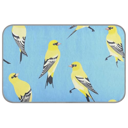aidingzhi Sweet American Goldfinch Birds Kühlkissen für den Außenbereich, Kühlmatte für Kaninchen, Schlafutensilien, 60 x 97 cm, Blau aidingzhi Sweet American Goldfinch Birds Kühlkissen für den Außenbereich, Kühlmatte für Kaninchen, Schlafutensilien, 60 x 97 cm, Blau von aidingzhi