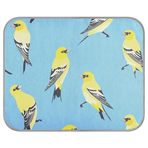 aidingzhi Sweet American Goldfinch Kühlkissen für Hunde, kühlendes Kissen für Hunde, gemütliches Schlafen, einzigartig, 56 x 70 cm, Blau von aidingzhi