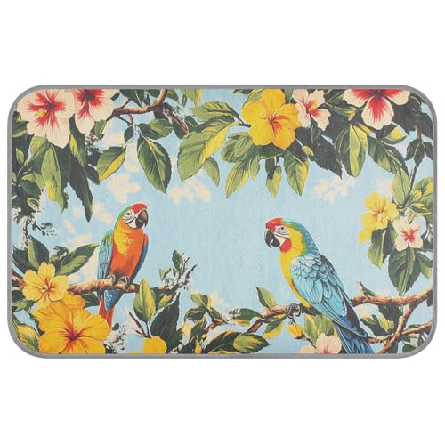 aidingzhi Tropische Pflanzen Papageien Tiere Haustier Kühldecke Kühlung Katzenbett für Schwein Gemütlich Schlafen Comfy 23,6 × 38,6 cm aidingzhi Tropische Pflanzen Papageien Tiere Haustier Kühldecke Kühlung Katzenbett für Schwein Gemütlich Schlafen Comfy 23,6 × 38,6 cm von aidingzhi