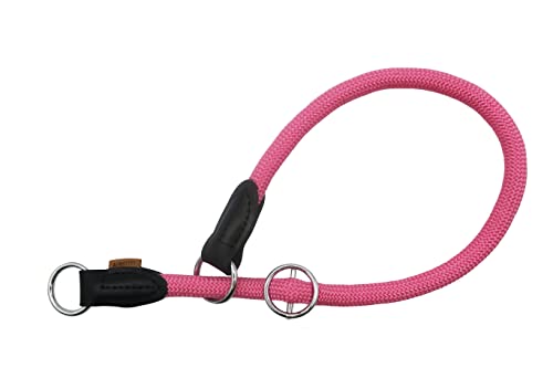 Aiminto Geflochtenes Halsband, Profi-Training-Hundehalsband, kein Ziehen, rundes Martingalhalsband, Schlupfhalsband mit verschiebbarem Stop-Ring – ideal für große Hunde (L (1,27 cm) – 55,9 cm lang, von aiminto