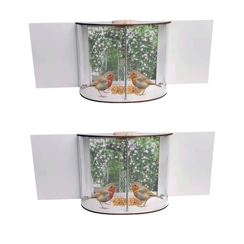 Fenster-Vogelfutterstation, 360°-Vogelfutterstation mit freier Sicht für Fenster, kann zu Hause oder im Büro verwendet Werden, leicht zu reinigen, stoßfest, abnehmbare Oberseite Fenster-Vogelfutterstation, 360°-Vogelfutterstation mit freier Sicht für Fenster, kann zu Hause oder im Büro verwendet Werden, leicht zu reinigen, stoßfest, abnehmbare Oberseite von akoba