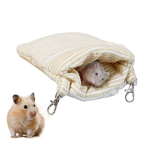 akoee Hamsterbett Schlafsack – Winternest für Meerschweinchen, warmer Schlafsack für kleine Haustiere, Käfignest, Bett für Chinchillas, Hamster, Meerschweinchen von akoee