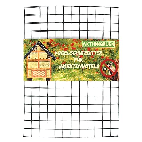 Vogelschutz für Insektenhotels, Drahtgitter, Maschendraht 19x19 mm, Abmessungen 2 Stück 30 x 20 cm von aktiongruen
