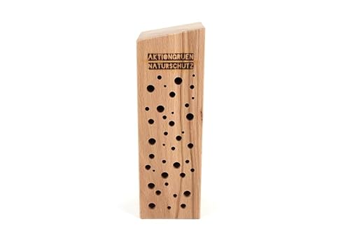 Insektenhotel/Bienenhaus/Nisthilfe aus Buche Massivholz für Wildbienen & solitär lebende Wespen Insektenhotel/Bienenhaus/Nisthilfe aus Buche Massivholz für Wildbienen & solitär lebende Wespen von aktiongruen