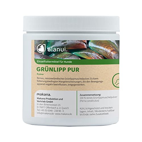 alanui Grünlipp PUR Pulver für Hunde, 250 g Dose von alanui