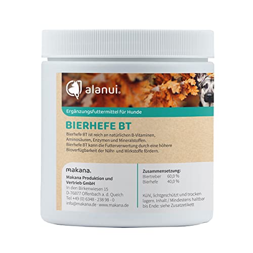 alanui Bierhefe BT (Biertreber) für Hunde, 250 g Dose von alanui