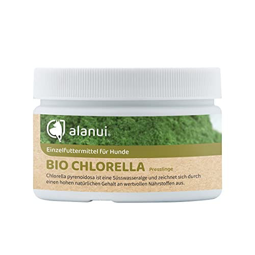 alanui Bio Chlorella für Hunde, 150 g Dose/ca. 375 Presslinge von alanui