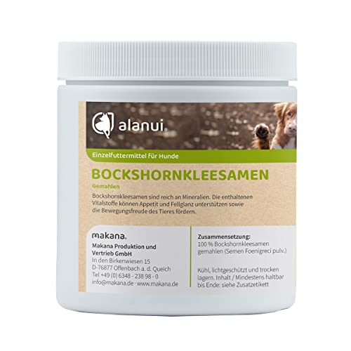 alanui Bockshornkleesamen gemahlen für Hunde, 250 g Dose von alanui