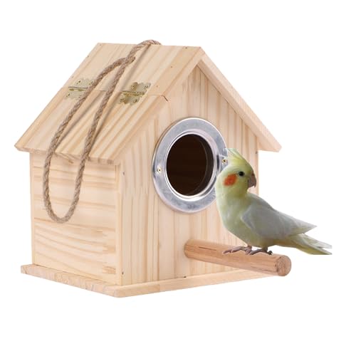 Nymphensittich-Nistkasten, Sittichnest Warmbox, Vogelnistkasten, Papageienholzhaus, Nistkasten, Papageien, Wellensittiche, Paarungsbox, Volierenkäfigbox für Lovebirds, Nymphensittiche, mit Nymphensittich-Nistkasten, Sittichnest Warmbox, Vogelnistkasten, Papageienholzhaus, Nistkasten, Papageien, Wellensittiche, Paarungsbox, Volierenkäfigbox für Lovebirds, Nymphensittiche, mit von alfyng