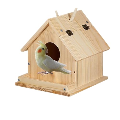 alfyng Sittichnest Warmbox, Vogelzuchtkasten, Papageienholzhaus, Nistkasten, Papageien, Wellensittiche, Paarungsbox, Volierenkäfigbox für Lovebirds, Nymphensittiche, mit Vogelständer Sitzstange (15,2 alfyng Sittichnest Warmbox, Vogelzuchtkasten, Papageienholzhaus, Nistkasten, Papageien, Wellensittiche, Paarungsbox, Volierenkäfigbox für Lovebirds, Nymphensittiche, mit Vogelständer Sitzstange (15,2 von alfyng