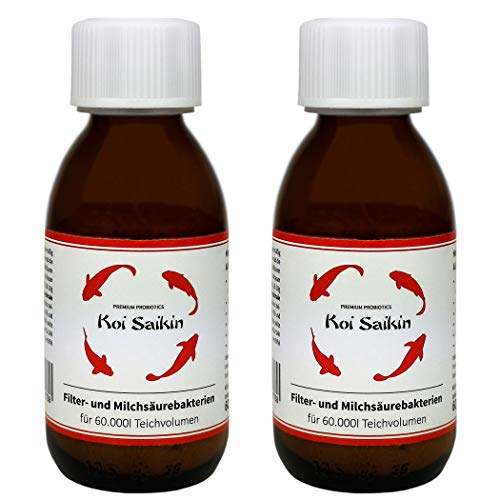 Koi-Saikin® Teichbakterien Filterbakterien Milchsäurebakterien Starterbakterien für 120m³ Gartenteich (120 g) von algova