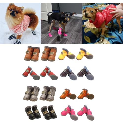 Atmungsaktive Hundestiefel, warm, zum Schutz der Pfoten, Schuhe, schmutzabweisende Riemen, Haustierschuhe, kleine Hunde, wasserdicht Atmungsaktive Hundestiefel, warm, zum Schutz der Pfoten, Schuhe, schmutzabweisende Riemen, Haustierschuhe, kleine Hunde, wasserdicht von alloneslife