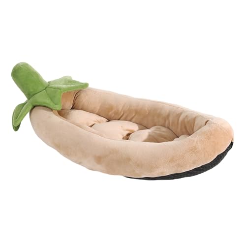 Blattmuster Haustiere Bett Halb Geschlossene Katzen Und Kleine Hunde Bequeme Und Weiche Mattenschlafpolstermaschinen Waschbare Haustiere Bett von alloneslife