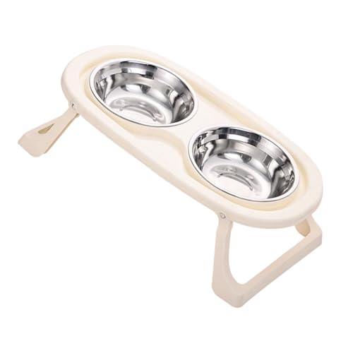 Futterstation für Hunde mit mehreren Höhen, spritzwassergeschützt, Funktionen für einfache Reinigung, Pastellfarben, Doppelnapf, Edelstahl-Futterspender Futterstation für Hunde mit mehreren Höhen, spritzwassergeschützt, Funktionen für einfache Reinigung, Pastellfarben, Doppelnapf, Edelstahl-Futterspender von alloneslife