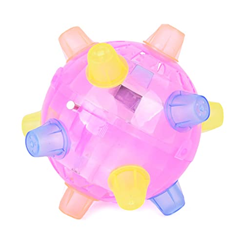 Springen für kleine bis große Hunde, interaktives Spielzeug, batteriebetriebene Tanzbälle, RGB-Blinklicht und von alloneslife