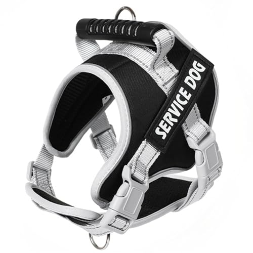 alloneslife Hundegeschirr für große Hunde, reflektierendes Hundegeschirr für kleine Hunde, Halsband, Hundeweste, Geschirr und Leine, verstellbare Leine, Größe L, Schwarz alloneslife Hundegeschirr für große Hunde, reflektierendes Hundegeschirr für kleine Hunde, Halsband, Hundeweste, Geschirr und Leine, verstellbare Leine, Größe L, Schwarz von alloneslife