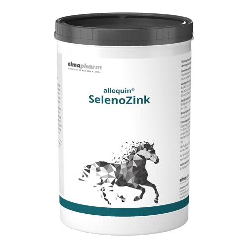 almapharm allequin SelenoZink | 1kg | Ergänzungsfuttermittel für Pferde | Kann dabei helfen einen Mangel an Selen und Zink auszugleichen | Zur Unterstützung von Haut und Hufen von almapharm