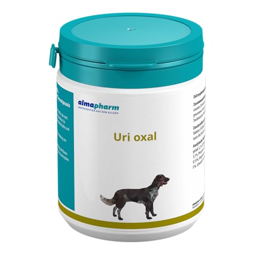 almapharm Uri oxal | 120 Tabletten | Diät-Ergänzungsfuttermittel für Hunde zur Verringerung der Oxalatsteinbildung | Kann dabei unterstützen eine Harnalkalisierung zu bewirken almapharm Uri oxal | 120 Tabletten | Diät-Ergänzungsfuttermittel für Hunde zur Verringerung der Oxalatsteinbildung | Kann dabei unterstützen eine Harnalkalisierung zu bewirken von almapharm