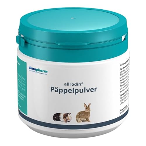 almapharm allrodin Päppelpulver | 200 g | Ergänzungsfuttermittel für Kaninchen, Meerschweinchen & Kleinnager | Zur Unterstützung der Rekonvaleszenz | Wiederverschließbare Dose almapharm allrodin Päppelpulver | 200 g | Ergänzungsfuttermittel für Kaninchen, Meerschweinchen & Kleinnager | Zur Unterstützung der Rekonvaleszenz | Wiederverschließbare Dose von almapharm