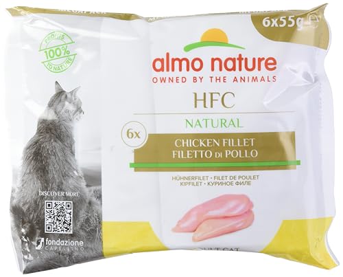 almo nature HFC Natural Megapack Katzenfutter nass - Hühnerfilet 6er Pack (6 x 55g) von almo nature