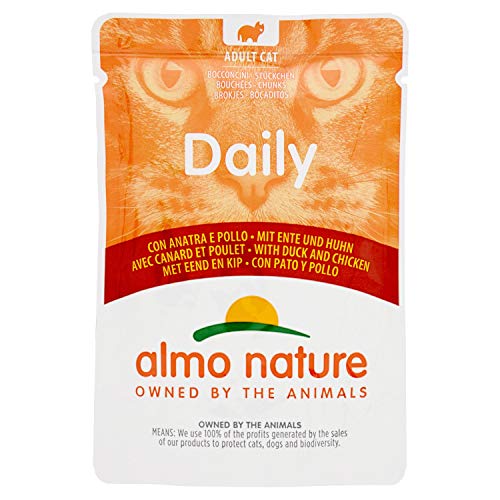 Almo Daily Nassfutter für Katzen, Huhn und Ente, 70 g Almo Daily Nassfutter für Katzen, Huhn und Ente, 70 g von almo nature