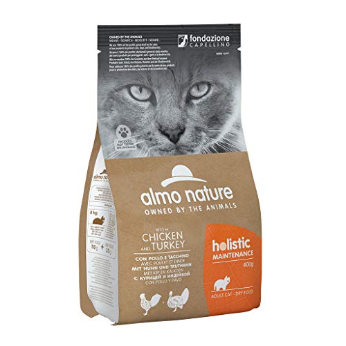 Almo Nature Cat Dry Holistic Adult Huhn und Truthahn 400G 400g von almo nature