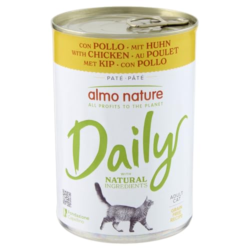 almo nature Daily Grain Free Nassfutter für Katzen mit Ente, ohne Getreide- 24er Pack (24 x 400 g) von almo nature