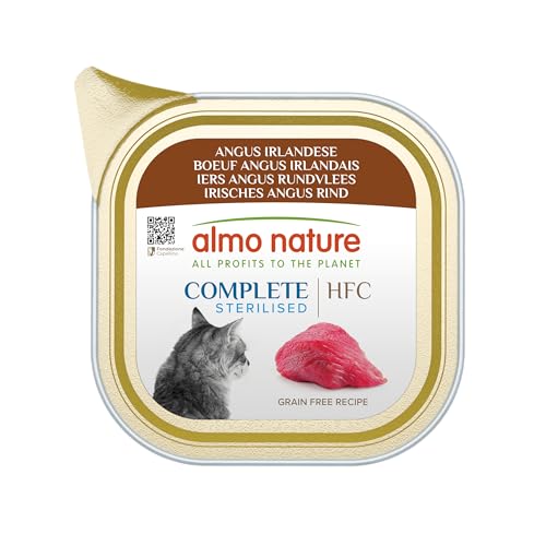 Almo Nature HFC Complete Sterilised, Nassfutter für Erwachsene Katzen - Irischer Angus - 85 g (1 x 85 g) von almo nature