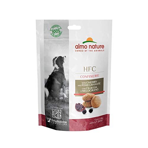 Almo Nature HFC Confiserie Snack für Erwachsene Hunde mit Kirschen und Granatapfel - Beutel 10 g. von almo nature